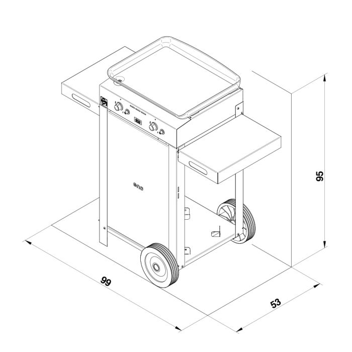 Chariot Plancha Gassgrill