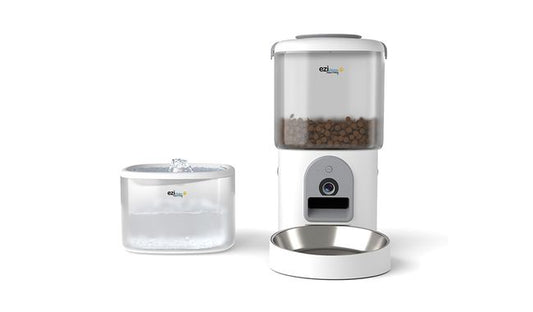 Automatisk Fôr Dispenser & Drikkefontene med kamera for Katt & Små Hund, Nutribot Cam+ C8