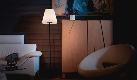 Solcelle utendørs gulvlampe, Ezilight