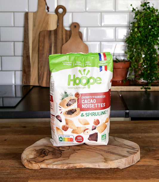 Kornblanding fylling Kakao, Hasselnøtt & Spirulina, Økologisk - HOOPE