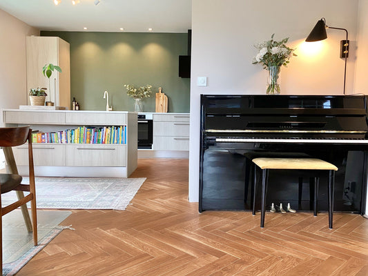 Fauve Fransk Eik Fiskebensparkett med klikksystem