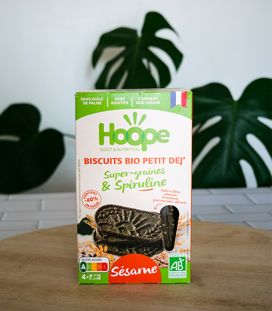 Sesam & Spirulina kjeks, Økologisk, HOOPE