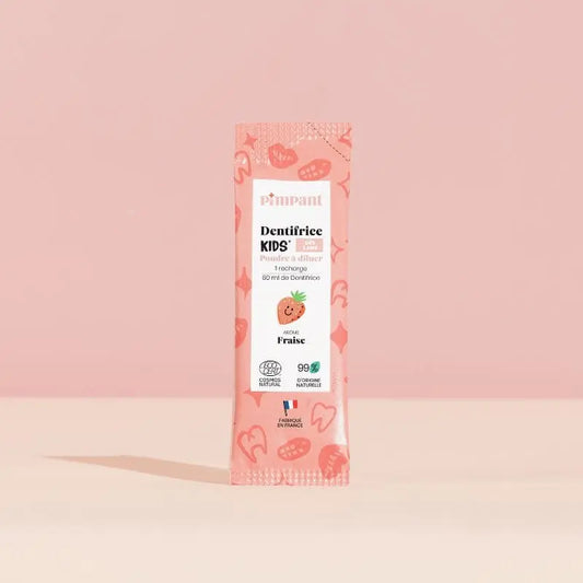 Jordbær Barnetannkrem Oppdagelsessett (1 flaske + 1 refill)