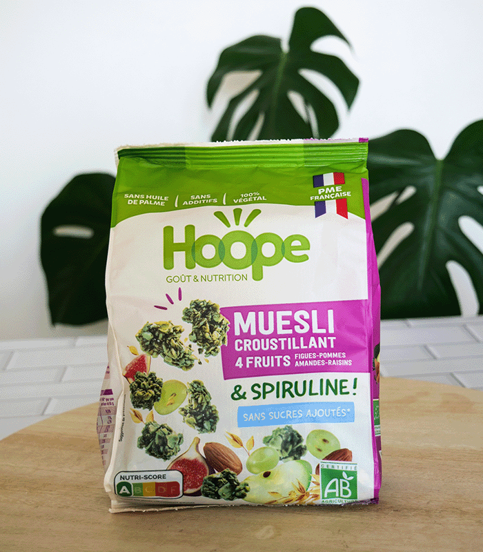 Müsli 4 Frukter, Superfrø & Spirulina uten tilsatt sukker, Økologisk - HOOPE
