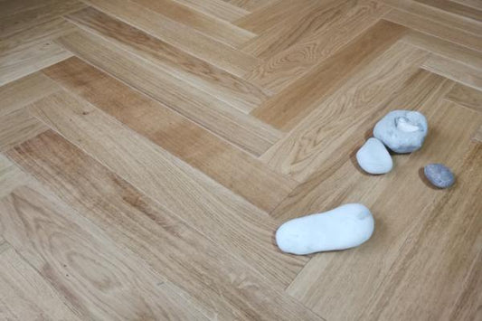 Naturel Fransk Eik Fiskebensparkett med klikksystem