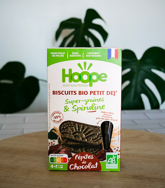 Sjokolada og Spirulina kjeks, Økologisk, HOOPE