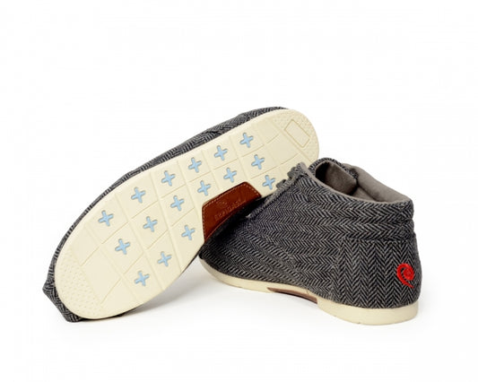 Håndlaget Støvler i Tweed - Made in France