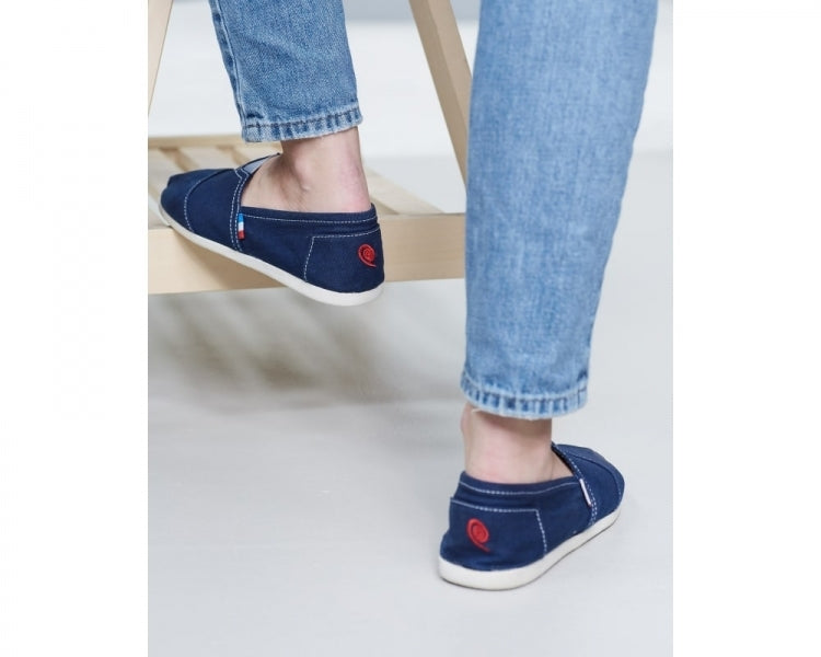 Håndlaget Espadrilles Marineblå - Made in France