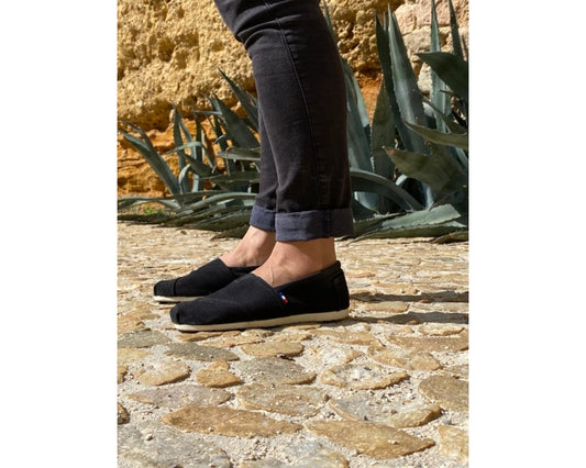 Håndlaget Espadrilles Noir - Made in France