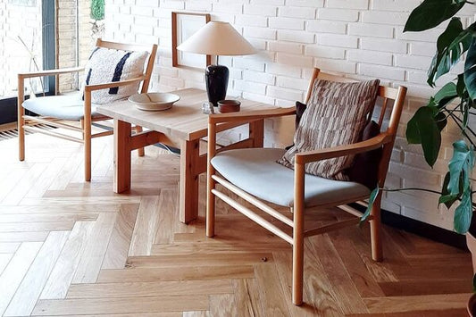 Naturoljet Fransk Eik Fiskebensparkett med klikksystem