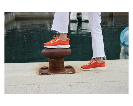 Håndlaget Sneakers Bicolores - Made in France