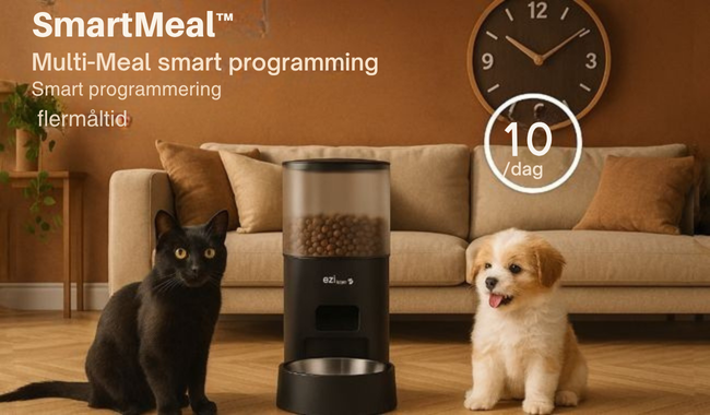 Automatisk Fôr Dispenser & Drikkefontene for Katt & Små Hund, Nutribot Connect C4