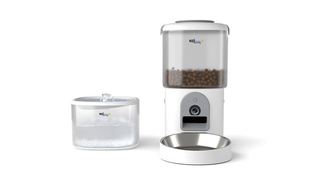 Automatisk Fôr Dispenser & Drikkefontene med kamera for Katt & Små Hund, Nutribot Cam+ C8