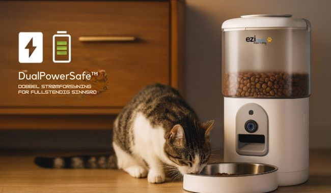 Automatisk Fôr Dispenser & Drikkefontene med kamera for Katt & Små Hund, Nutribot Cam+ C8