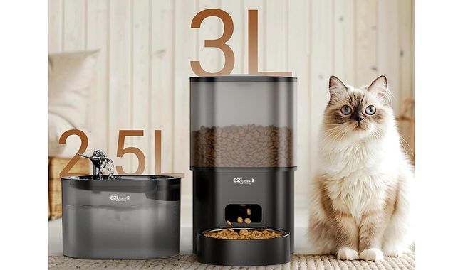 Automatisk Fôr Dispenser & Drikkefontene for Katt & Små Hund, Nutribot Connect C4