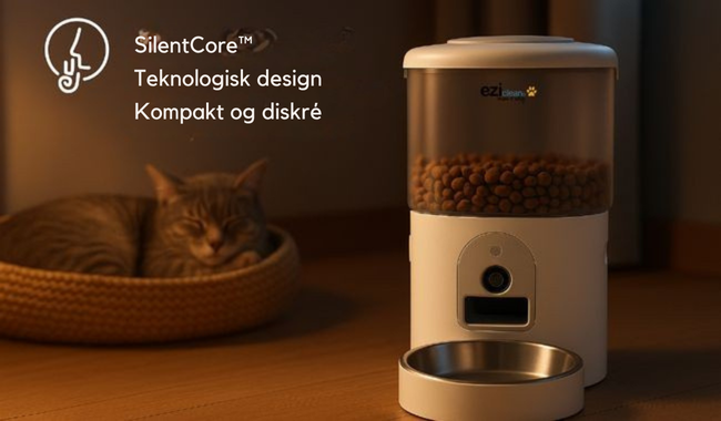 Automatisk Fôr Dispenser & Drikkefontene med kamera for Katt & Små Hund, Nutribot Cam+ C8