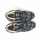 Håndlaget Sneakers i Tweed, Svart & Hvitt - Made in France