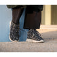 Håndlaget Sneakers i Tweed, Svart & Hvitt - Made in France