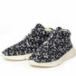 Håndlaget Sneakers i Tweed, Svart & Hvitt - Made in France
