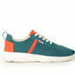 Håndlaget Sneakers Orange Vert - Made in France