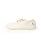 Håndlaget Blanc Espadrilles med snøring - Made in France