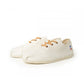 Håndlaget Blanc Espadrilles med snøring - Made in France