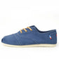 Håndlaget Espadrilles Bleu Marine med snøring - Made in France