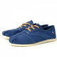Håndlaget Espadrilles Bleu Marine med snøring - Made in France