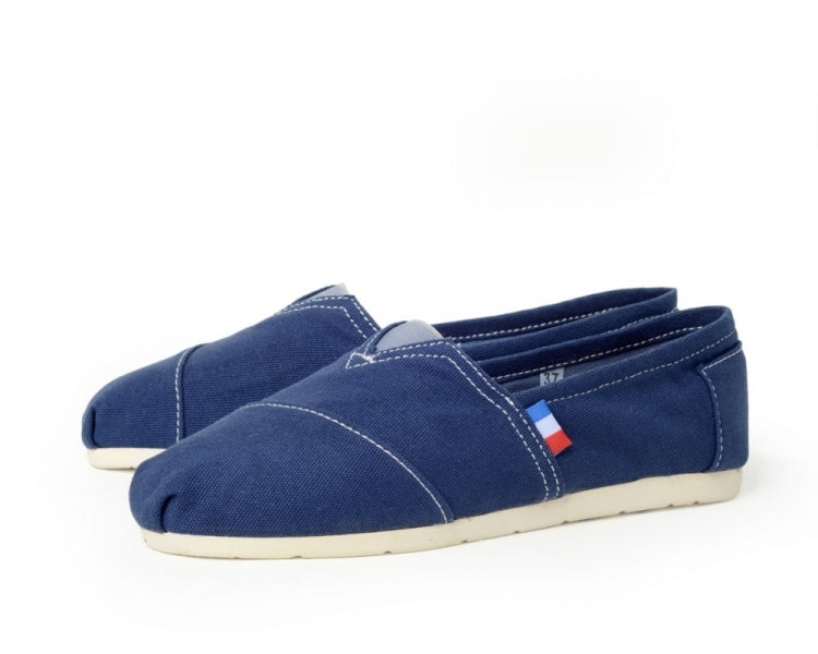 Håndlaget Espadrilles Marineblå - Made in France
