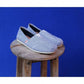 Håndlaget Espadrilles Blå & Hvit striper - Made in France