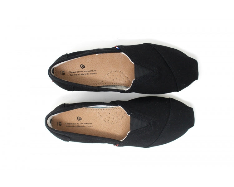 Håndlaget Espadrilles Noir - Made in France