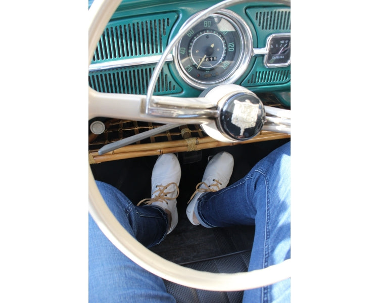 Håndlaget Blanc Espadrilles med snøring - Made in France