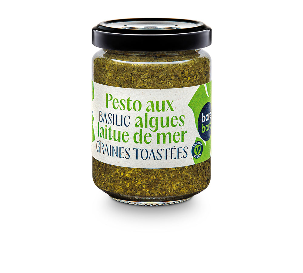 Pesto med tang, Havsalat, Basilikum & Ristede frø