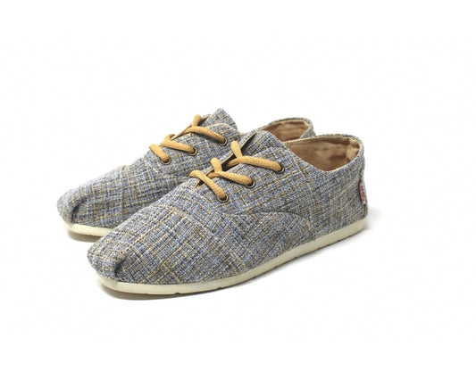 Håndlaget Chinée Espadrilles med snøring - Made in France