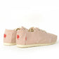 Håndlaget Marinière Beige Espadrilles med snøring - Made in France