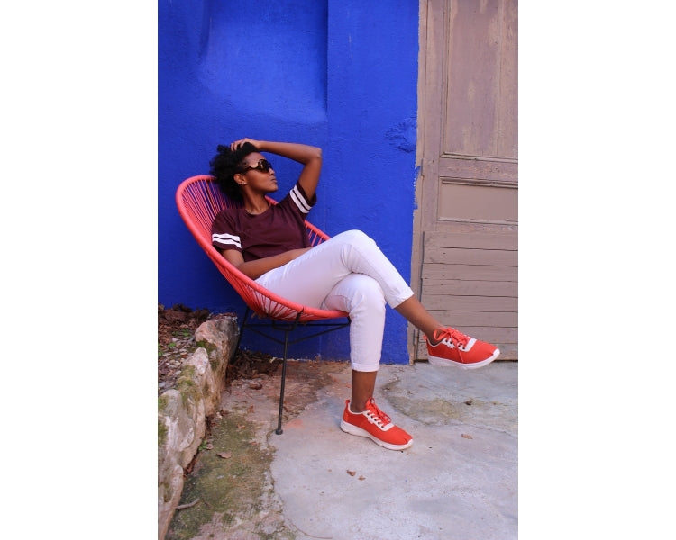 Håndlaget Sneakers Bicolores  - Made in France